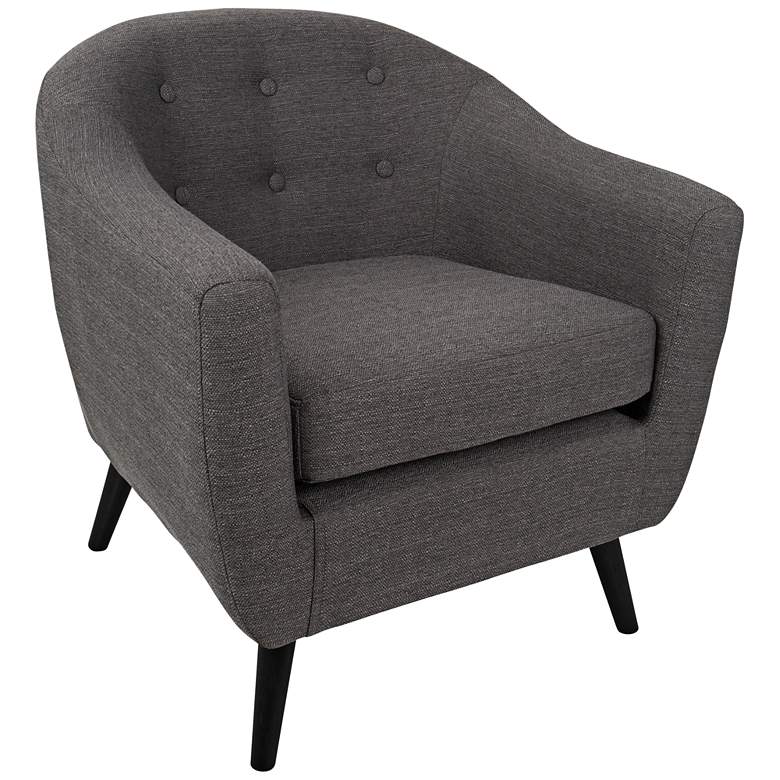 Rockwell Charcoal Gray Upholstered Accent Chair
