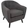 Rockwell Charcoal Gray Upholstered Accent Chair
