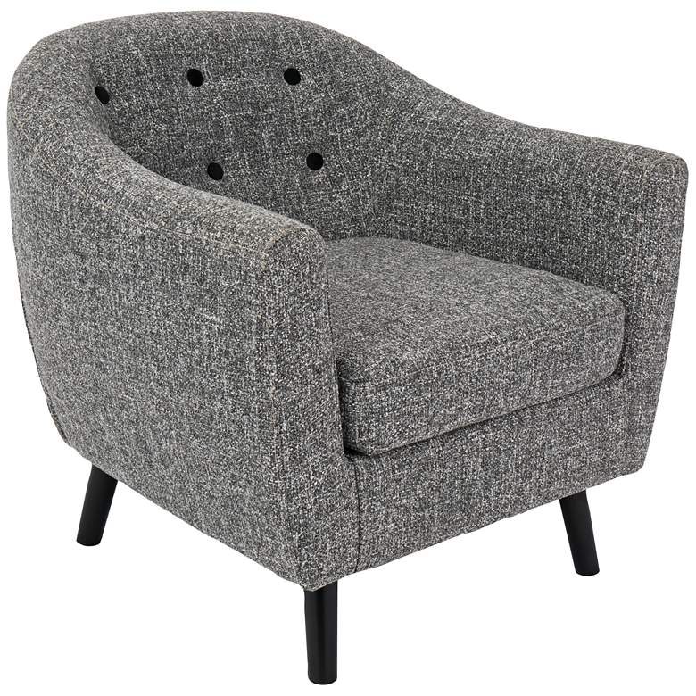 Image 1 Rockwell Dark Gray Noise Fabric Accent Chair