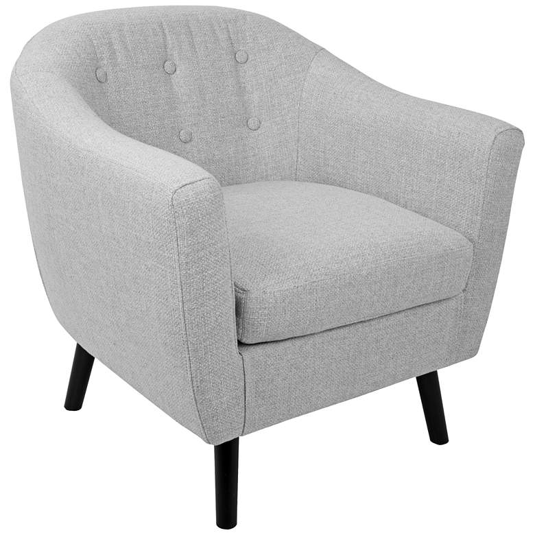 Image 1 Rockwell Light Gray Noise Fabric Accent Chair