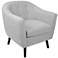 Rockwell Light Gray Noise Fabric Accent Chair