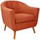 Rockwell Orange Upholstered Accent Chair
