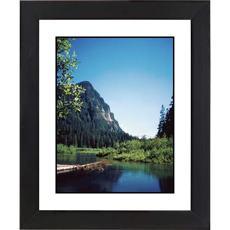 Image 1 Rocky Mountain View Black Frame Giclee 23 1/4 inch High Wall Art