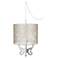 Roco Transparent Lace Shade 14" Wide Mini Swag Chandelier