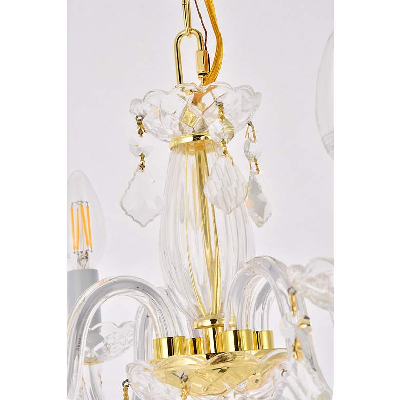 Image 7 Rococo 4 Lt Gold Pendant Clear more views