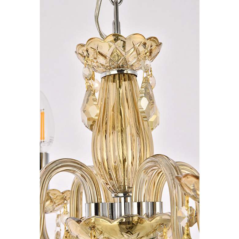 Image 6 Rococo 4 Lt Golden Teak Pendant Golden Teak more views