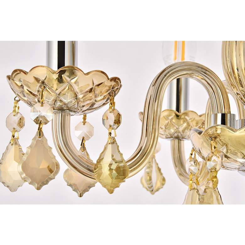 Image 7 Rococo 4 Lt Golden Teak Pendant Golden Teak more views