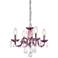 Rococo 4 Lt Purple Pendant Clear