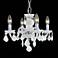 Rococo Collection 15" Wide White Chandelier