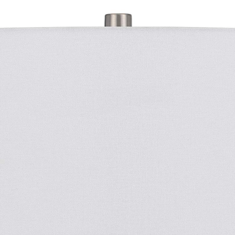 Image 3 Rodano Taupe Striped Glazed Ceramic Table Lamp more views