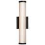 1_Rodara 16 1/2" High Matte Black LED Outdoor Wall Light
