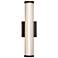 Rodara 16 1/2" High Matte Black LED Outdoor Wall Light