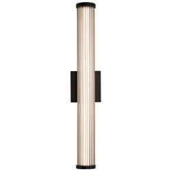 Rodara LED 24" Wall Sconce - Outdoor in Matte Black with Clear Glass Shade