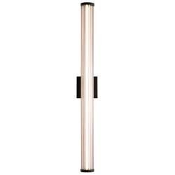Rodara LED 36" Wall Sconce - Outdoor in Matte Black with Clear Glass Shade
