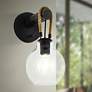 Rodding Structured Black Wall Sconce