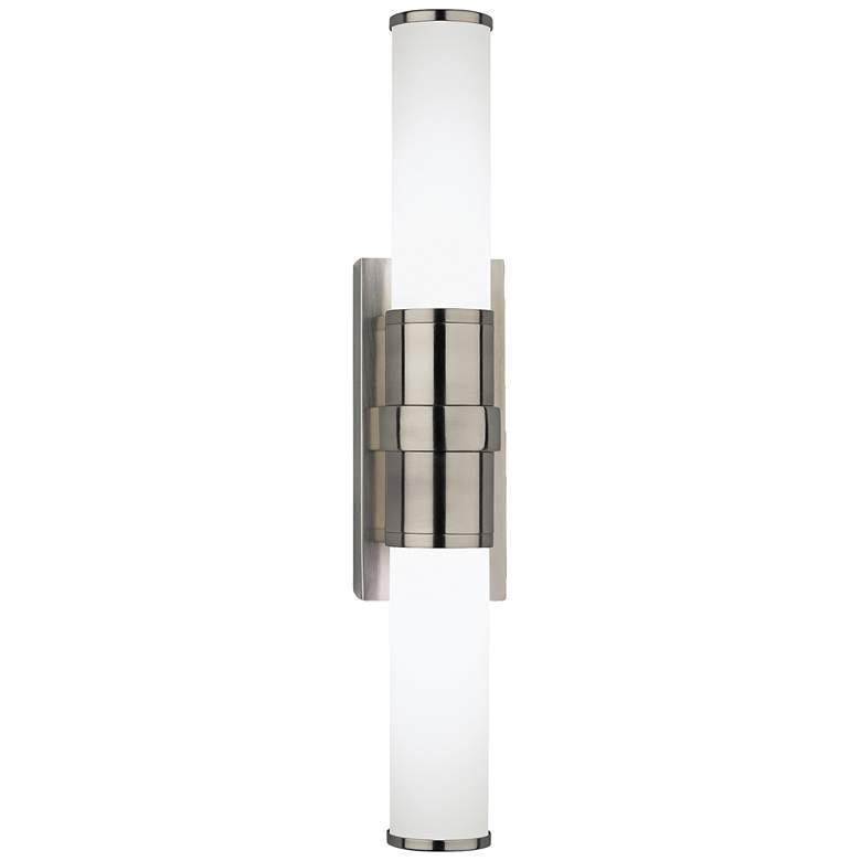 Image 1 Roderick 16 1/2" High Antique Silver 2-Light LED Wall Sconce