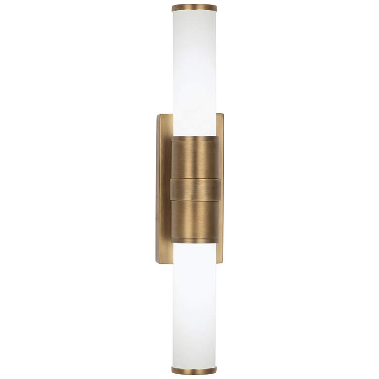 Image 1 Roderick 16 1/2" High Warm Brass 2-Light LED Wall Sconce