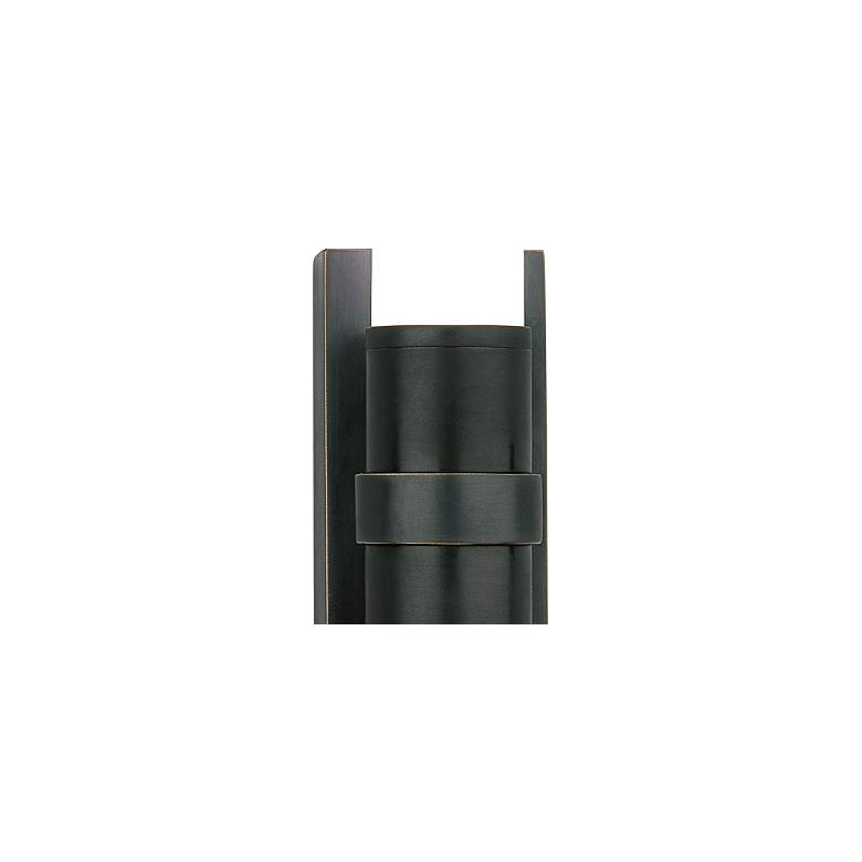Image 2 Roderick 16 1/2"H Deep Patina Bronze 2-Light LED Wall Sconce more views
