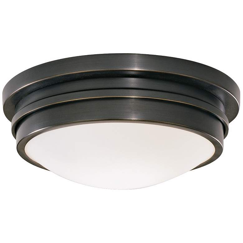 Image 1 Roderick Collection Bronze 10" Wide Flushmount Ceiling Light
