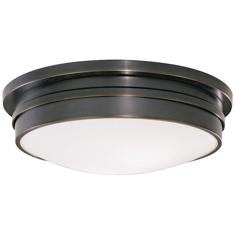 Image 1 Roderick Collection Bronze 17" Wide Flushmount Ceiling Light