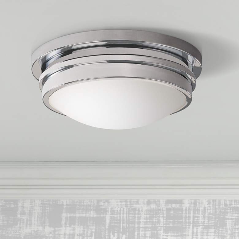 Image 1 Roderick Collection Chrome 10 inch Wide Flushmount Ceiling Light