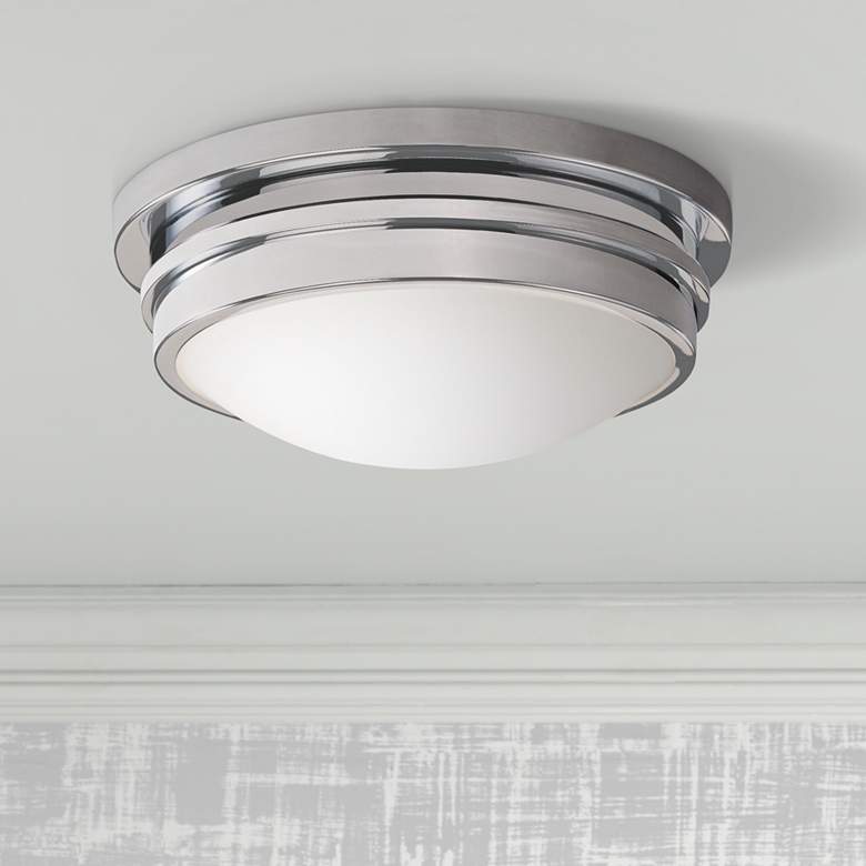 Image 1 Roderick Collection Chrome 10" Wide Flushmount Ceiling Light