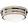 Roderick Collection Nickel 10" Wide Flushmount Ceiling Light