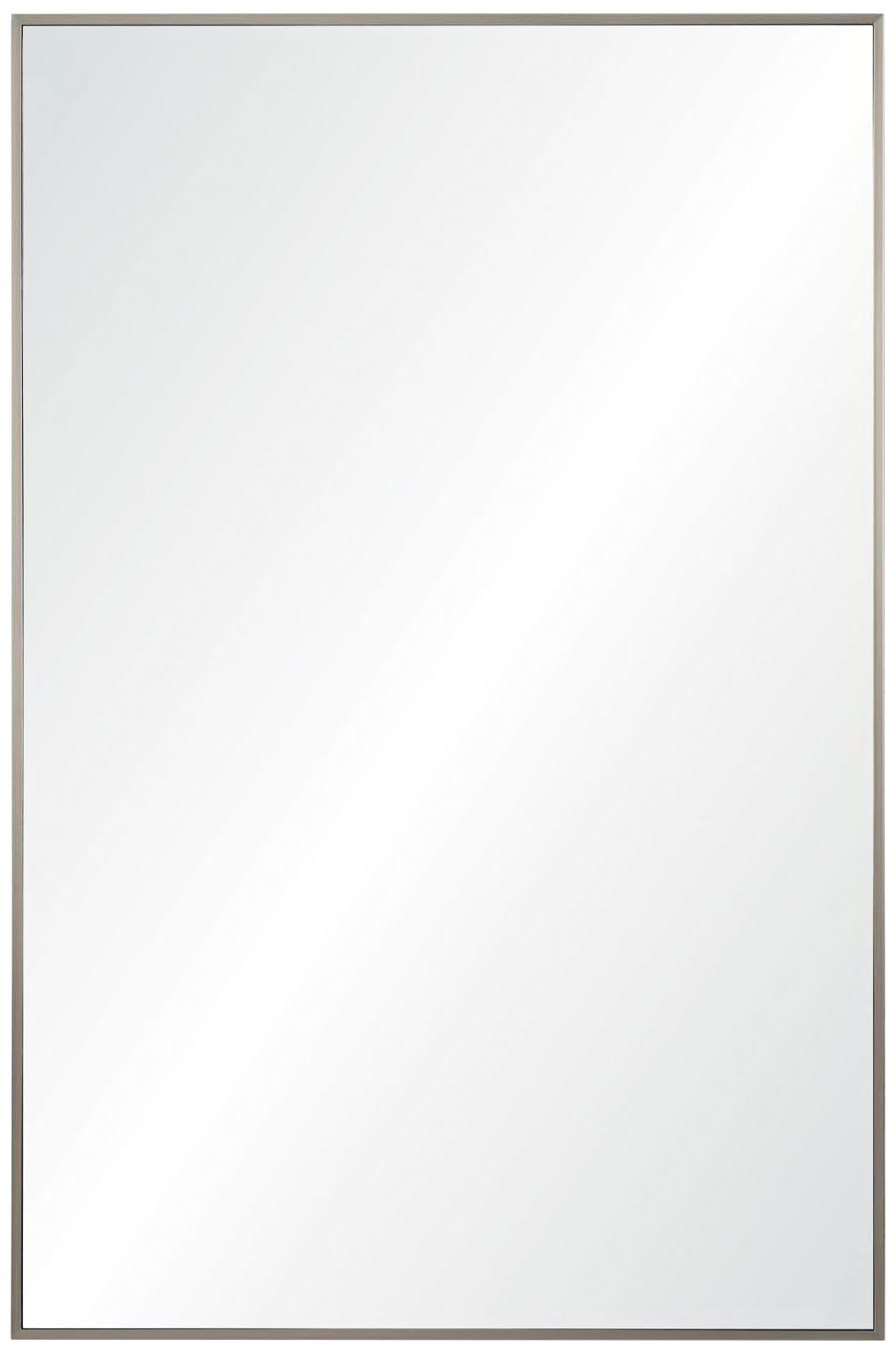 Image 2 Roderick Satin Nickel 23 1/2" x 35 1/2" Rectangular Wall Mirror