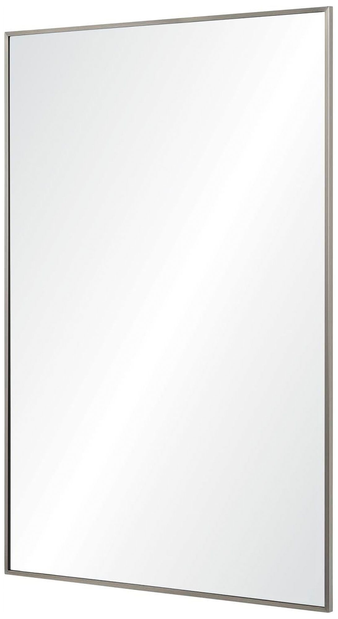Roderick Satin Nickel 23 1/2" x 35 1/2" Rectangular Wall Mirror
