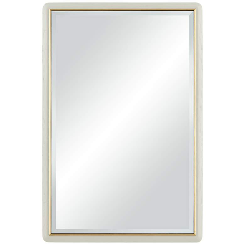 Image 2 Rodgers Matte Beige Gold 28 inch x 42 inch Rectangular Wall Mirror