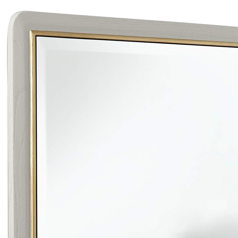 Image 3 Rodgers Matte Beige Gold 28 inch x 42 inch Rectangular Wall Mirror more views
