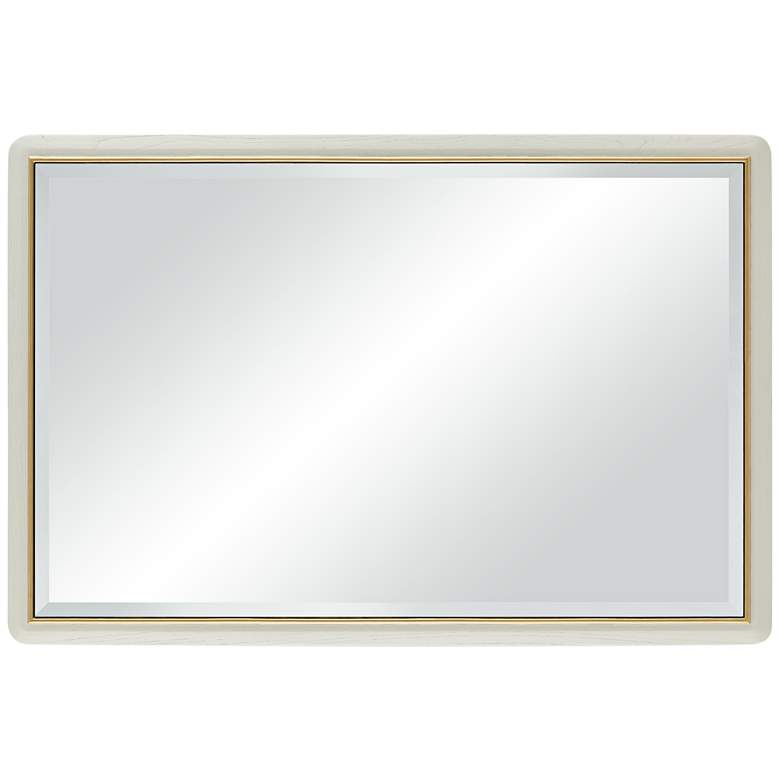 Image 5 Rodgers Matte Beige Gold 28" x 42" Rectangular Wall Mirror more views