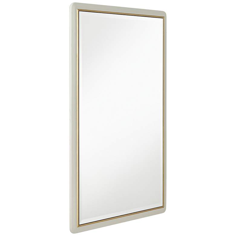 Image 6 Rodgers Matte Beige Gold 28" x 42" Rectangular Wall Mirror more views
