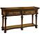 Rodgers Rectangular Aged Brown 2-Drawer Console Table