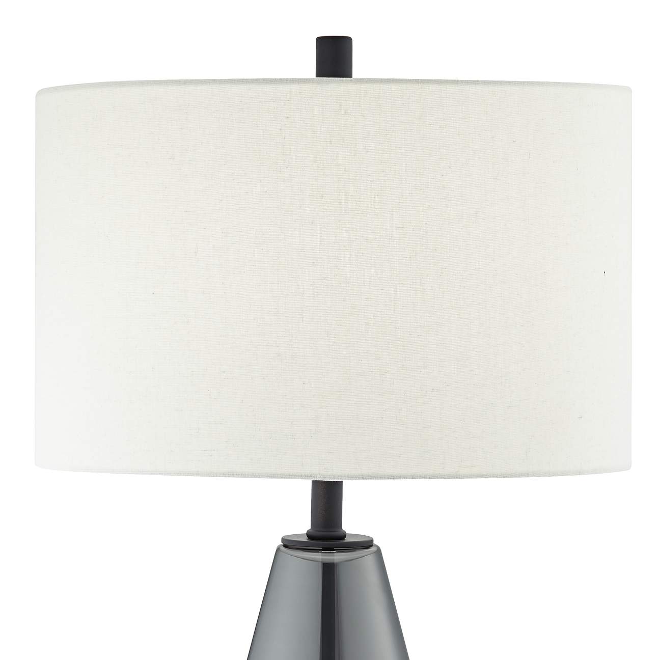 Rodin Grey Glass Modern Table Lamp on Stand - #94R72 | Lamps Plus