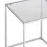 Thumbnail3 of Rodney Chrome and Clear Glass Nesting Table Set of 2 more views