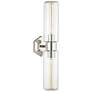 Roebling 23 3/4" High Polished Nickel 2-Light Wall Sconce