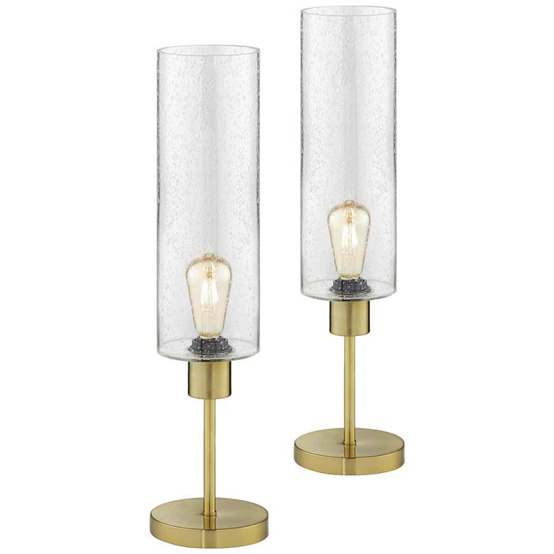 Image 1 Rogan Brass LED Table Lamps Set of 2