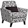 Roger Black Geometric Armchair with Pillow