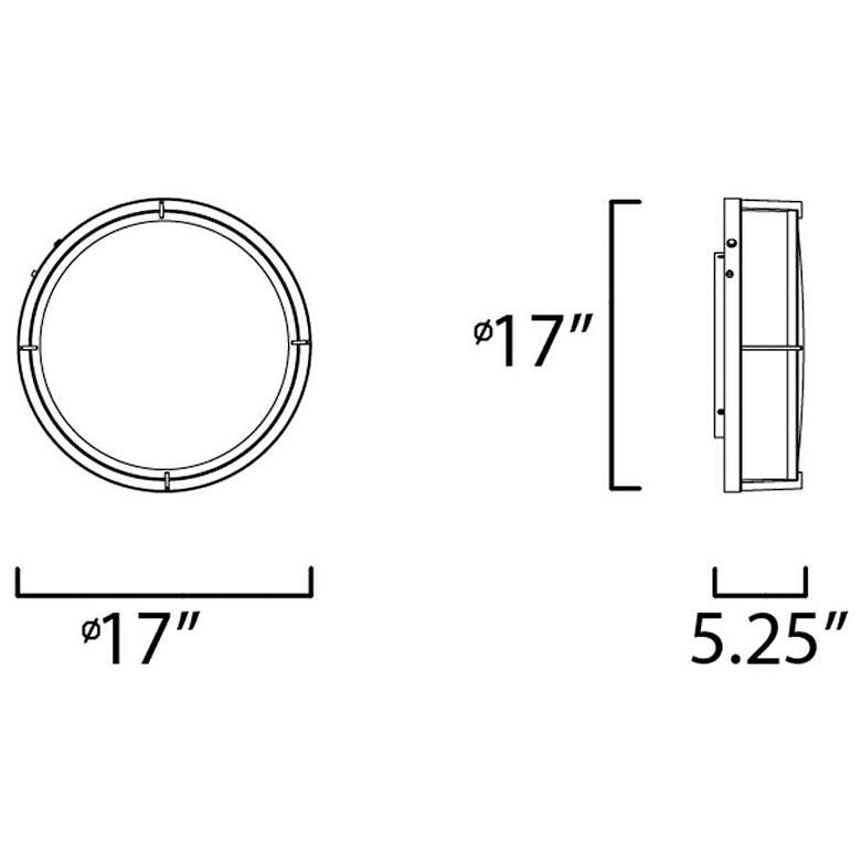 Image 5 Rogue LED 1-Light Flush Mount EM Back Up more views