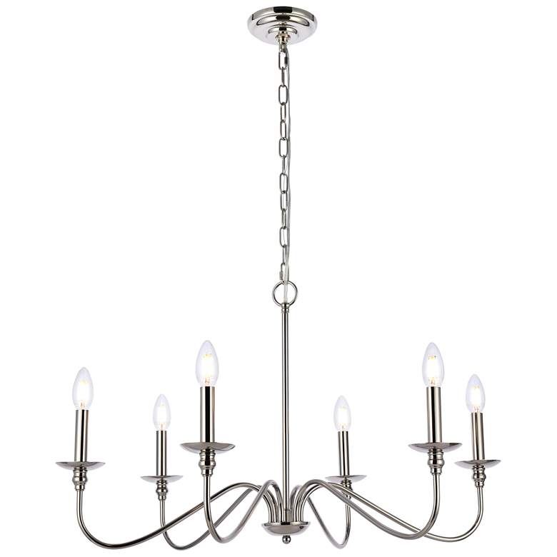 Image 1 Rohan 30 inch Chandelier In Polished Nickel
