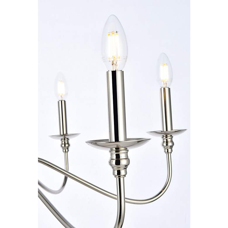 Image 6 Rohan 30" Chandelier In Polished Nickel more views
