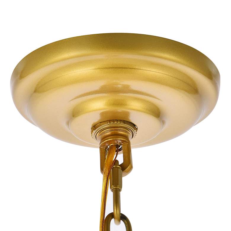 Image 7 Rohan 30" Wide Brass 6-Light Candle Chandelier more views