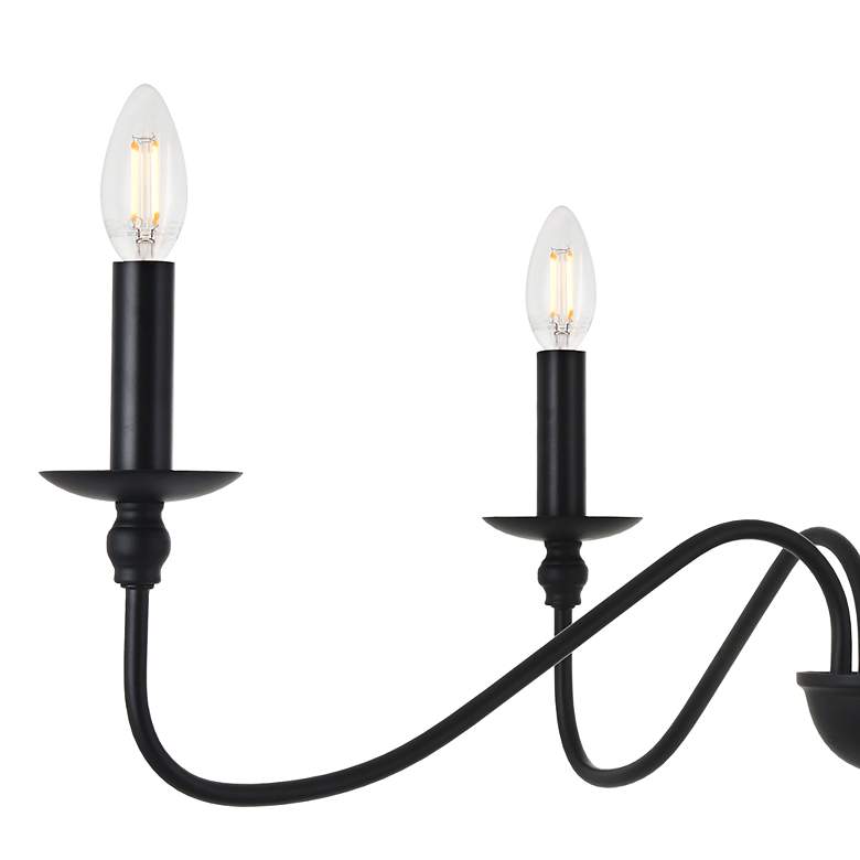 Image 4 Rohan 30" Wide Matte Black 4-Light Chandelier more views