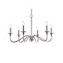 4_Rohan 30" Wide Polished Nickel 6-Light Chandelier more views