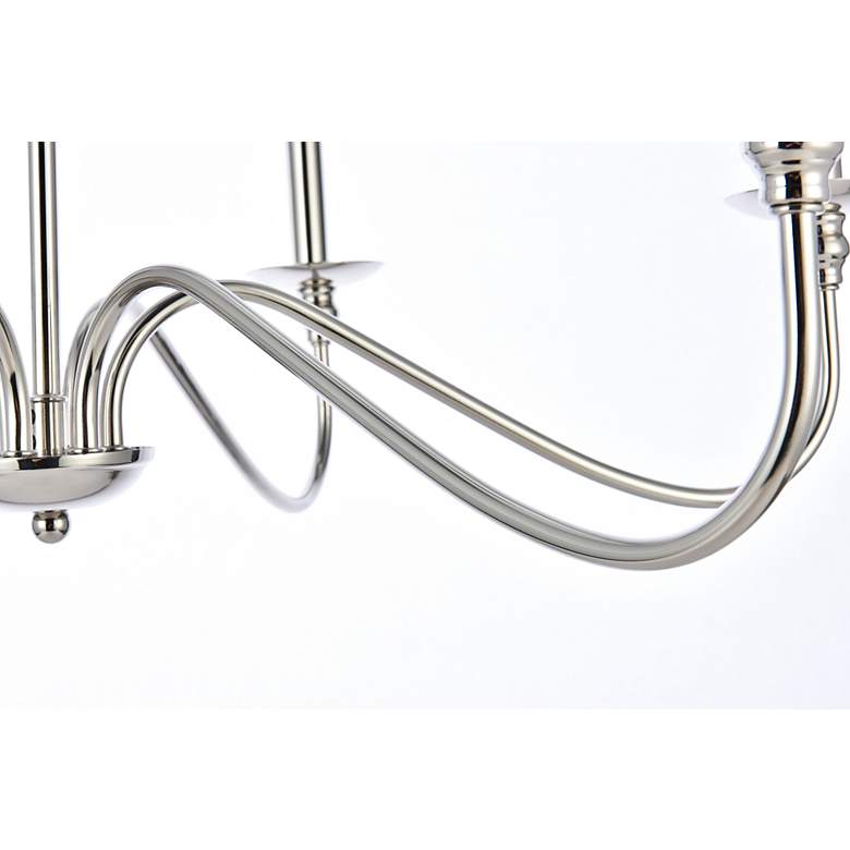 Image 5 Rohan 30" Wide Polished Nickel 6-Light Chandelier more views
