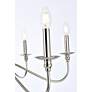 6_Rohan 30" Wide Polished Nickel 6-Light Chandelier more views