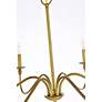 7_Rohan 36" Wide Brass 6-Light Candelabra Chandelier more views