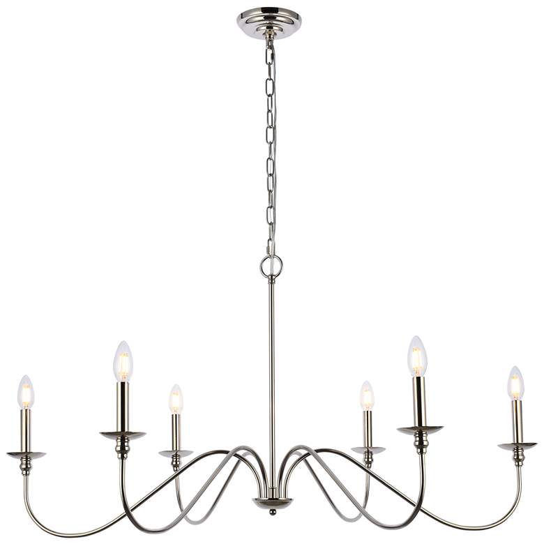 Image 1 Rohan 42 inch Chandelier In Polished Nickel