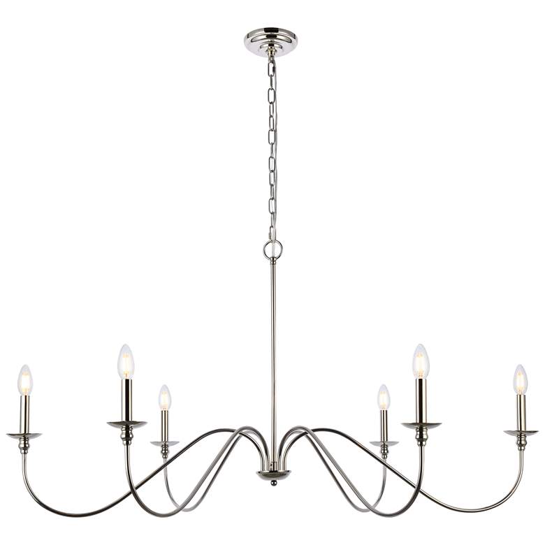Image 1 Rohan 48 inch Chandelier In Polished Nickel